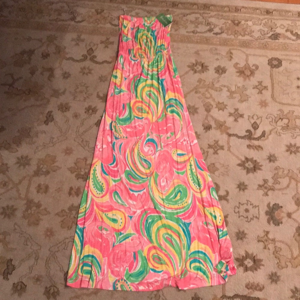 Lily Pulitzer Flamingo Maxi Dress